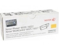 Картридж 106R02762 желтый для Xerox Phaser 6020 / 6022,  WorkCentre 6025 / 6027 оригинальный